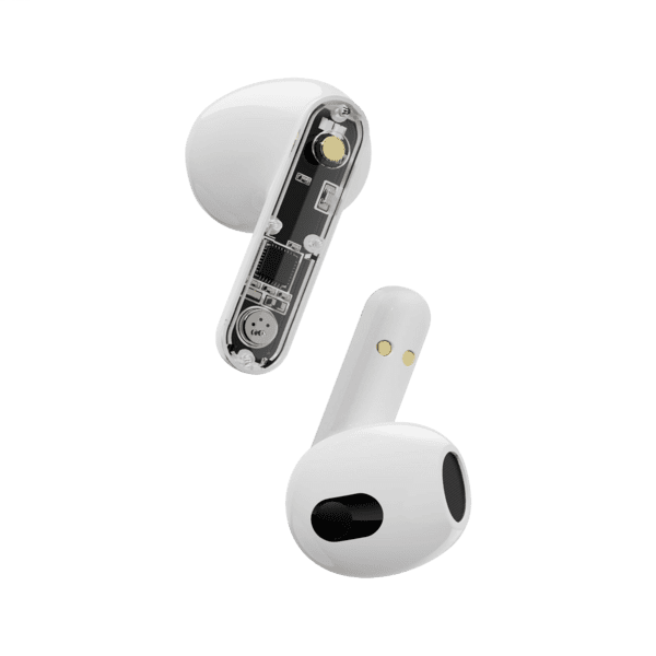 Streetz BT TWS In-Ear Kopfhörer Transparent weiß