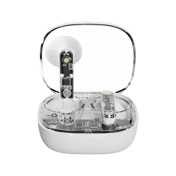 Streetz BT TWS In-Ear Kopfhörer Transparent weiß