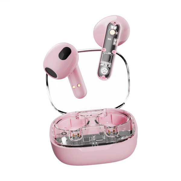 Streetz BT TWS In-Ear Kopfhörer Transparent pink