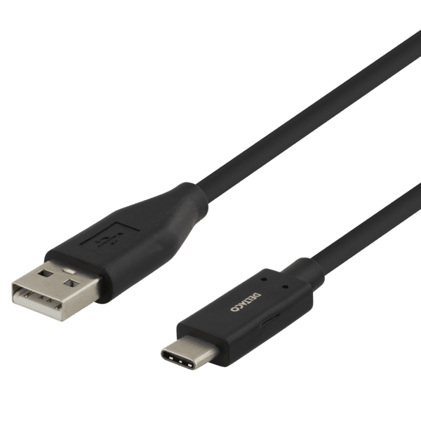 Deltaco USB-C zu USB Kabel 2m 3A schwarz