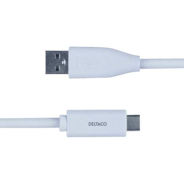 Deltaco USB-C zu USB Kabel 1,5m 3A weiß