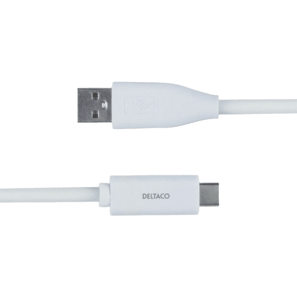 Deltaco USB-C zu USB Kabel 2m 3A weiß