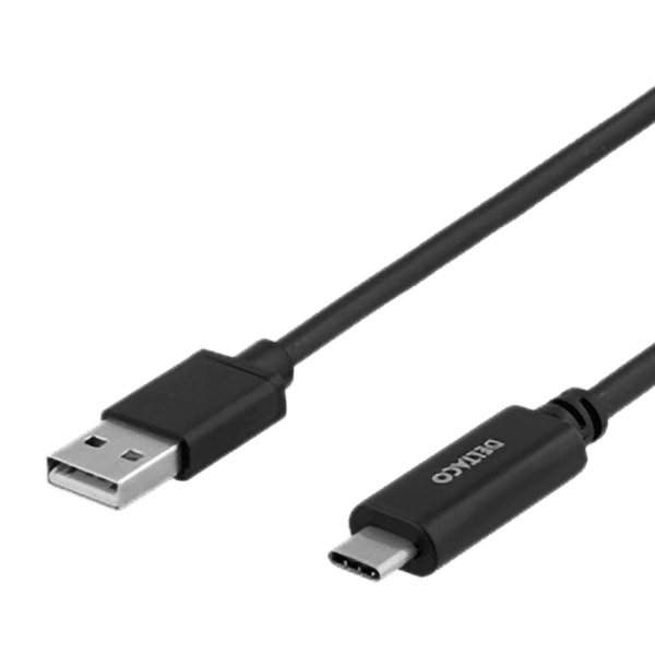 Deltaco USB-C zu USB Kabel 3m schwarz