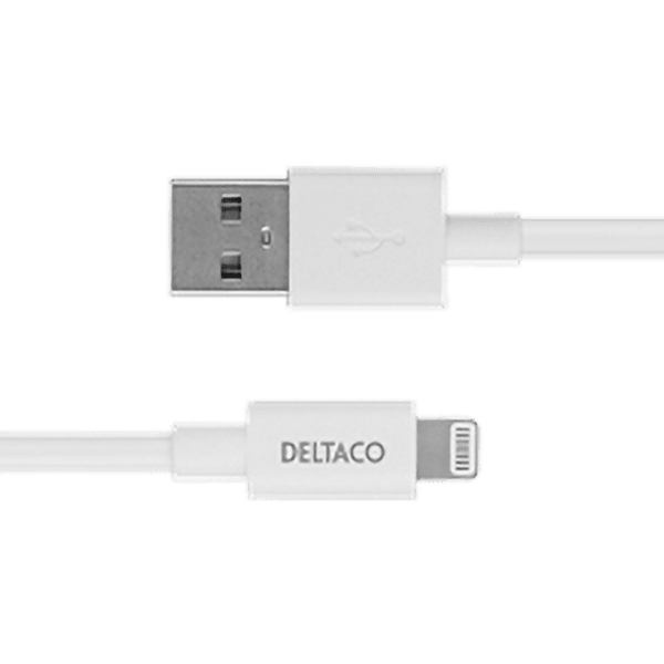 Deltaco USB zu Lightning Kabel 1m MFi weiß