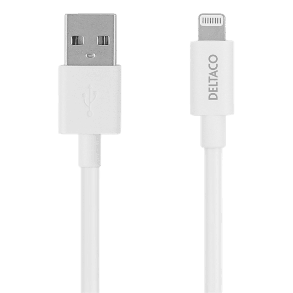 Deltaco USB zu Lightning Kabel 2m MFi weiß