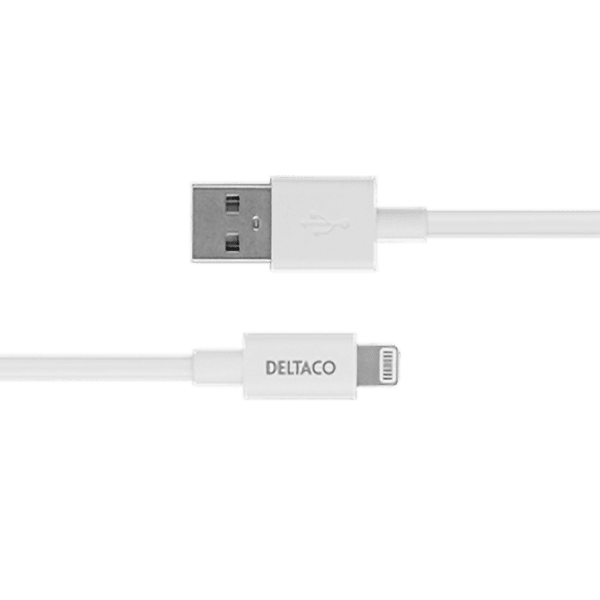 Deltaco USB zu Lightning Kabel 2m MFi weiß