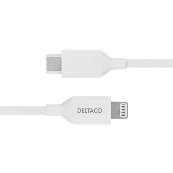 Deltaco USB-C zu Lightning Kabel 1m weiß