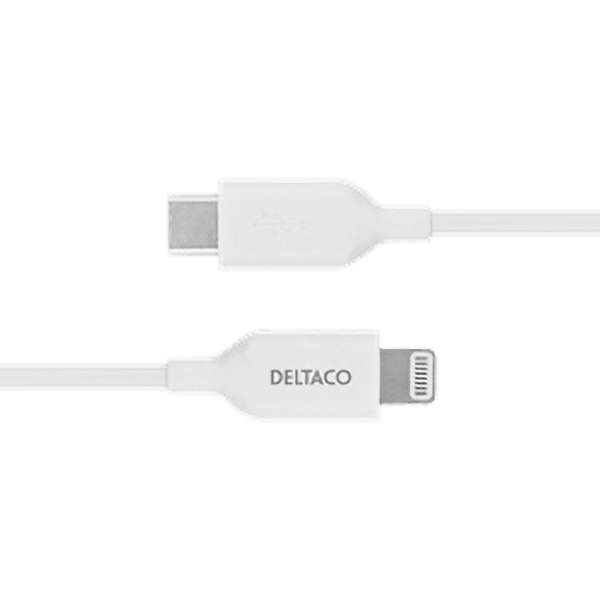 Deltaco USB-C zu Lightning Kabel 2m weiß