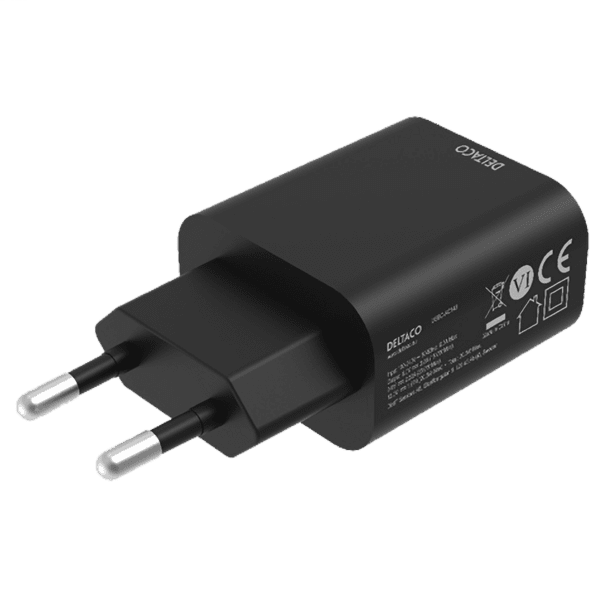 Deltaco PD Ladegerät 20W USB-C schwarz