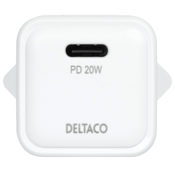 Deltaco PD Mini-Ladegerät 20W USB-C weiß