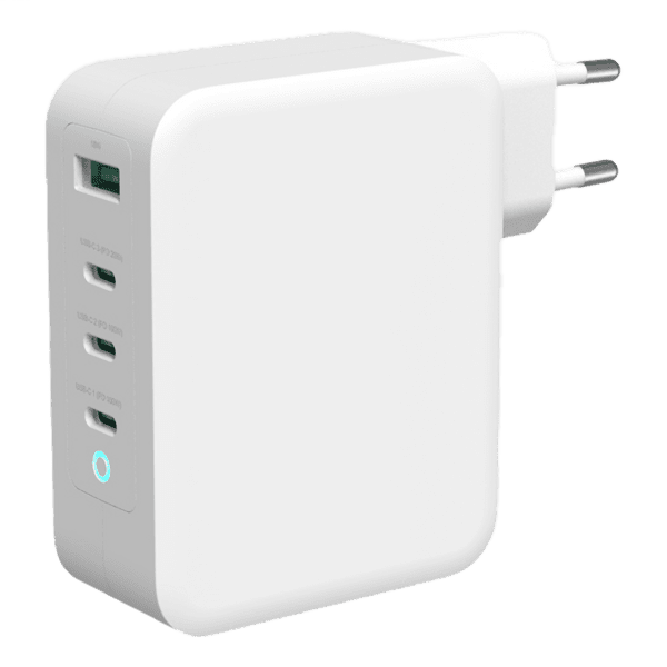 Deltaco PD Ladegerät 130W 1x USB/3x USB-C Gan weiß