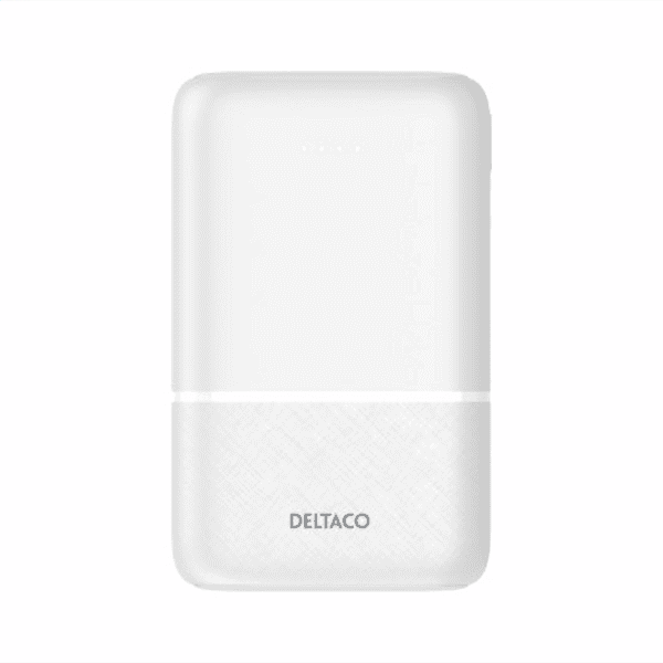 DELTACO Powerbank 10000mAh USB-C/2x USB weiß