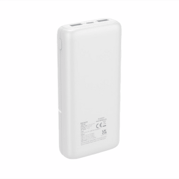 DELTACO Powerbank 20000mAh USB-C/2x USB weiß