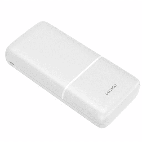 DELTACO Powerbank 20000mAh USB-C/2x USB weiß