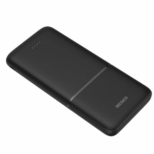 DELTACO Powerbank 10000mAh 20W PD USB-C/2x USB schwarz