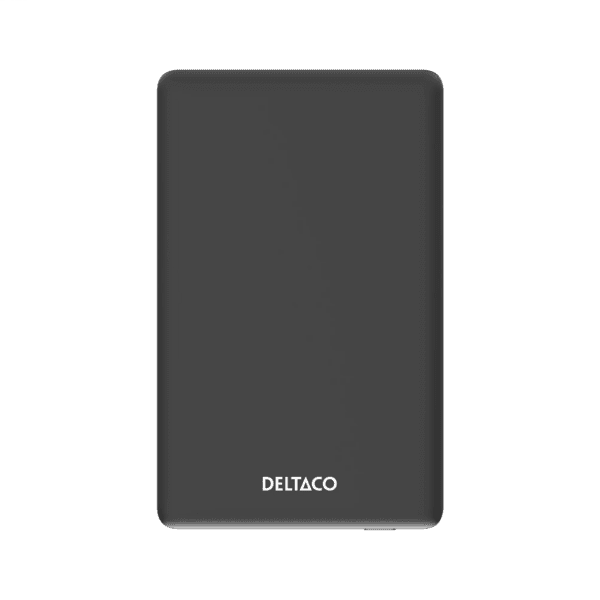 DELTACO Powerbank Wireless 5000mAh USB-C 20W schwarz