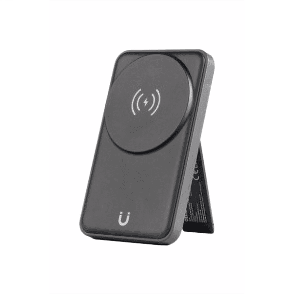 DELTACO Wireless Charger Magnetic 3in1 Powerbank schwarz