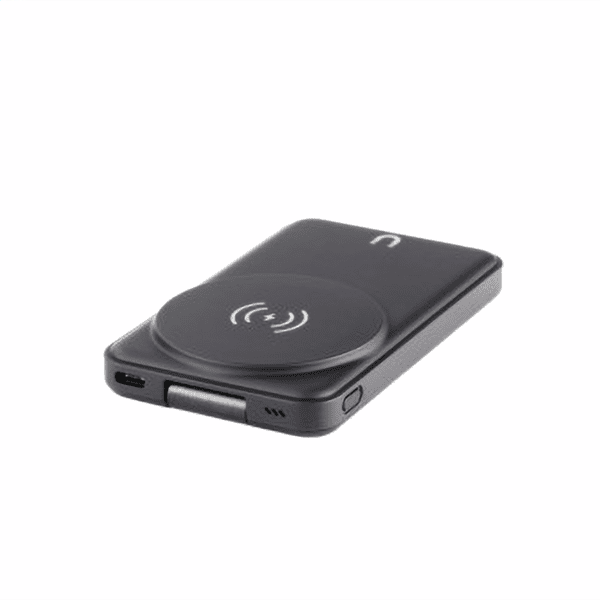 DELTACO Wireless Charger Magnetic 3in1 Powerbank schwarz