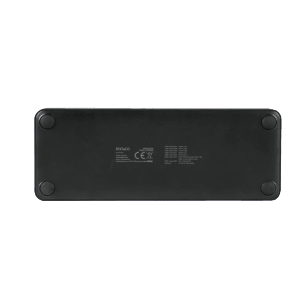 DELTACO USB-C Dockingstation 2xHDMI/DP/USB/RJ45/SD 96W