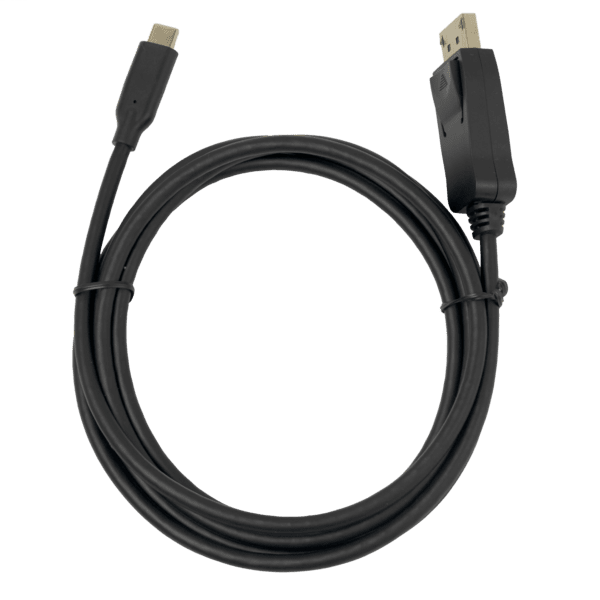 DELTACO 8K USB-C/DisplayPort Kabel 7680x4320 30Hz 1m schwa