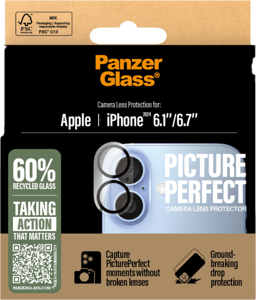 PanzerGlass Picture Perfect iPhone 16/16 Plus