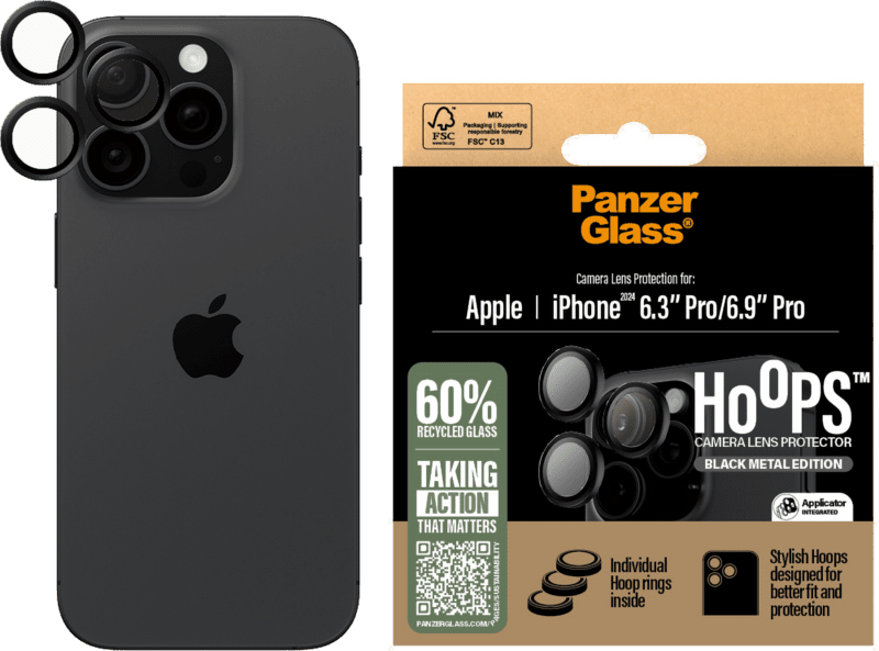 PanzerGlass Hoops Kamera SP iPhone 16 Pro /16 Pro Max schwarz PanzerGlass Hoops Kamera SP iPhone 16 Pro /16 Pro Max schwarz