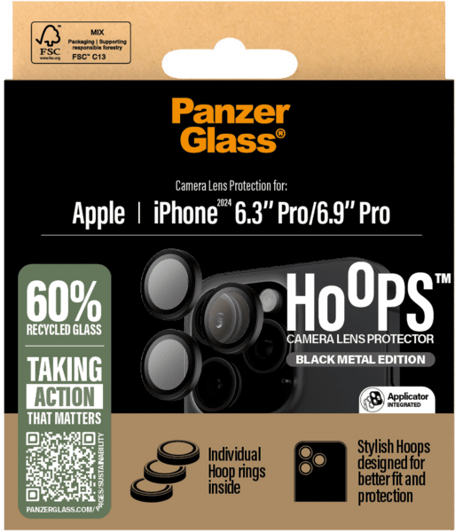 PanzerGlass Hoops Kamera SP iPhone 16 Pro /16 Pro Max schwarz PanzerGlass Hoops Kamera SP iPhone 16 Pro /16 Pro Max schwarz