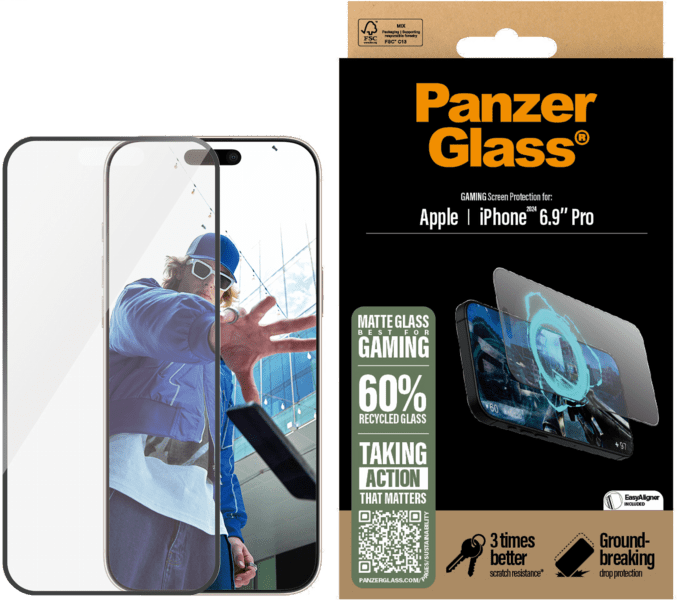 PanzerGlass SP entspiegelt iPhone 16 Pro Max UWF PanzerGlass SP entspiegelt iPhone 16 Pro Max UWF