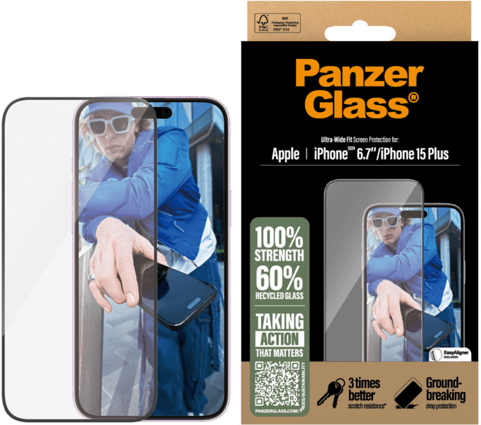 PanzerGlass SP iPhone 16 Plus UWF