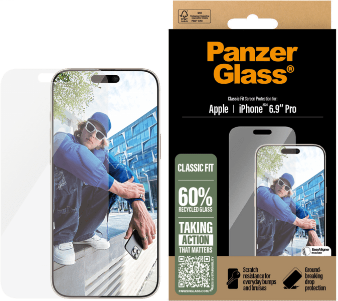 PanzerGlass SP iPhone 16 Pro Max Classic Fit