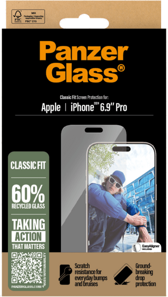 PanzerGlass SP iPhone 16 Pro Max Classic Fit