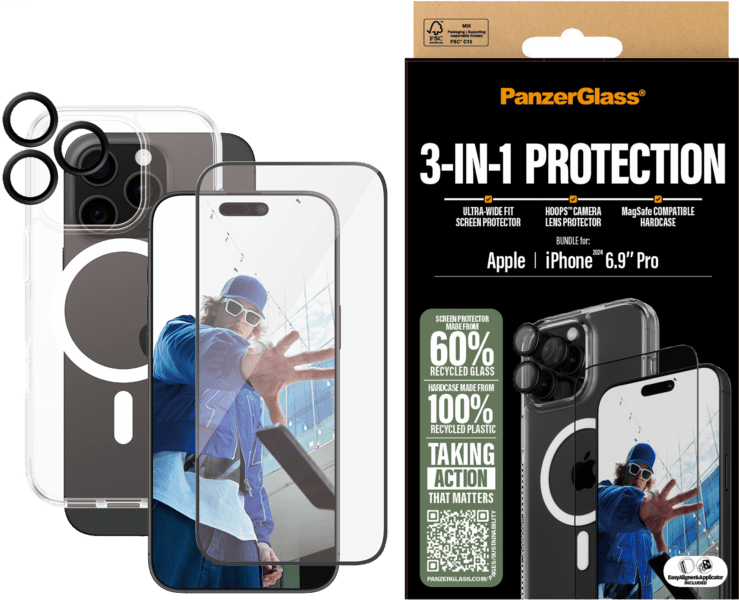 PanzerGlass 3in1 Protection Bundle iPhone 16 Pro Max