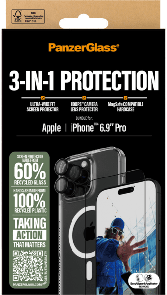 PanzerGlass 3in1 Protection Bundle iPhone 16 Pro Max