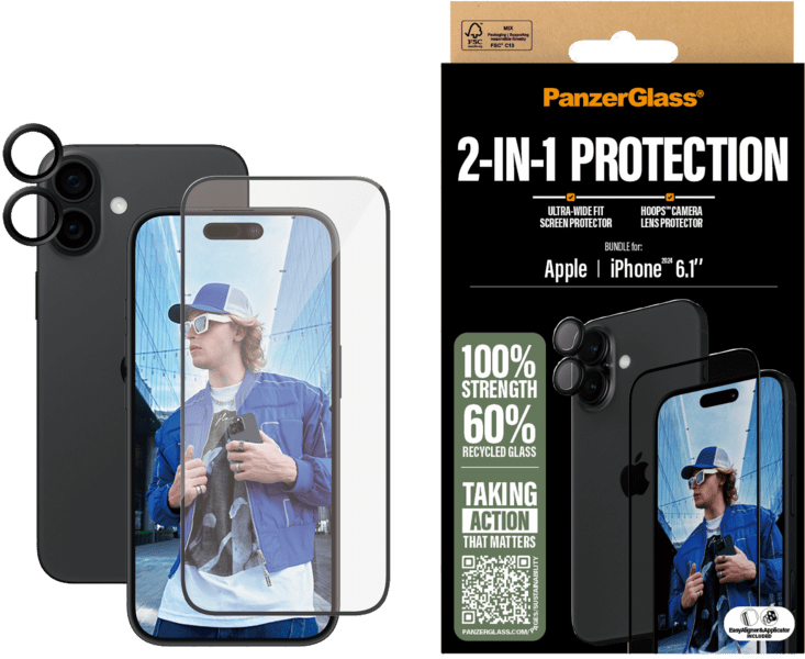 PanzerGlass 2in1 Bundle iPhone 16