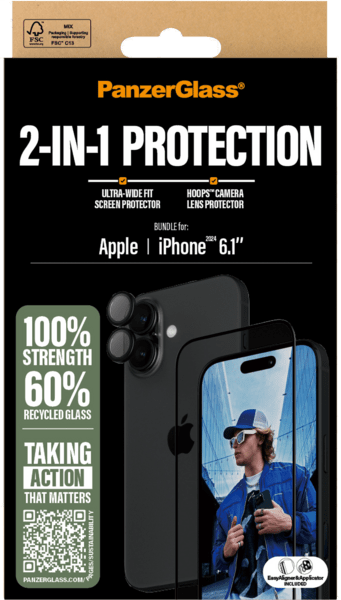 PanzerGlass 2in1 Bundle iPhone 16