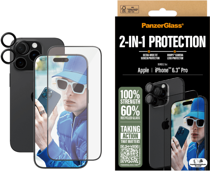 PanzerGlass 2in1 Bundle iPhone 16 Pro