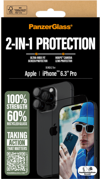 PanzerGlass 2in1 Bundle iPhone 16 Pro