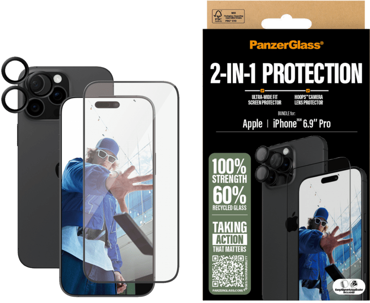 PanzerGlass 2in1 Bundle iPhone 16 Pro Max