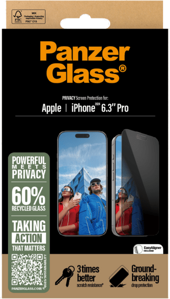 PanzerGlass Privacy SP iPhone 16 Pro UWF