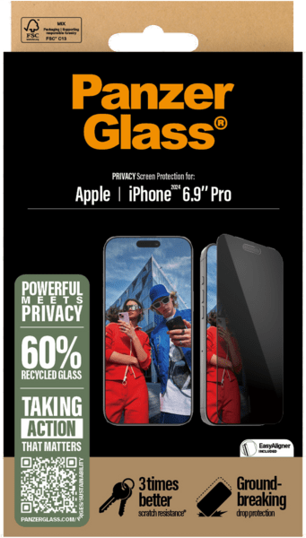PanzerGlass Privacy SP iPhone 16 Pro Max UWF