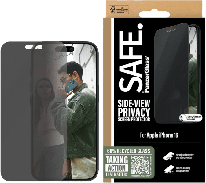 PanzerGlass SAFE. Privacy SP iPhone 16 UWF