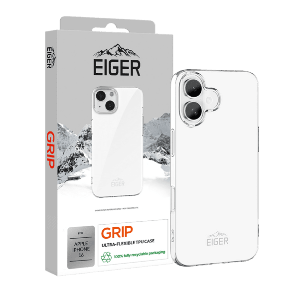 Eiger Grip Case iPhone 16 transparent