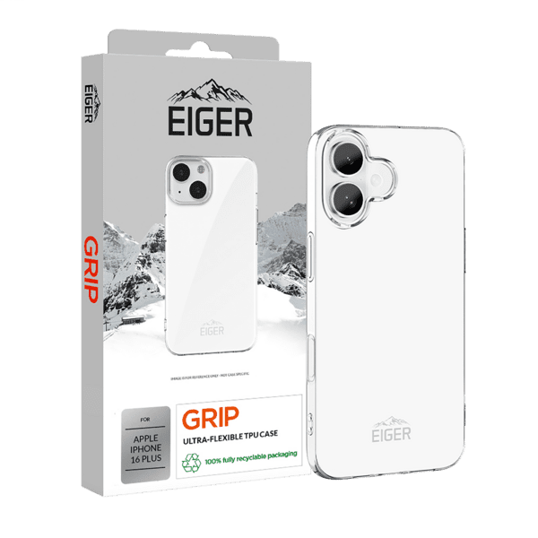 Eiger Grip Case iPhone 16 Plus transparent