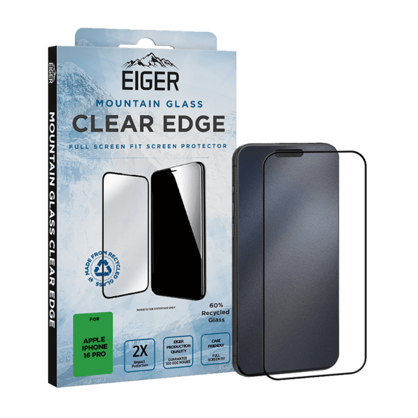 Eiger SP Mountain Glass Clear Edge iPhone 16 Pro