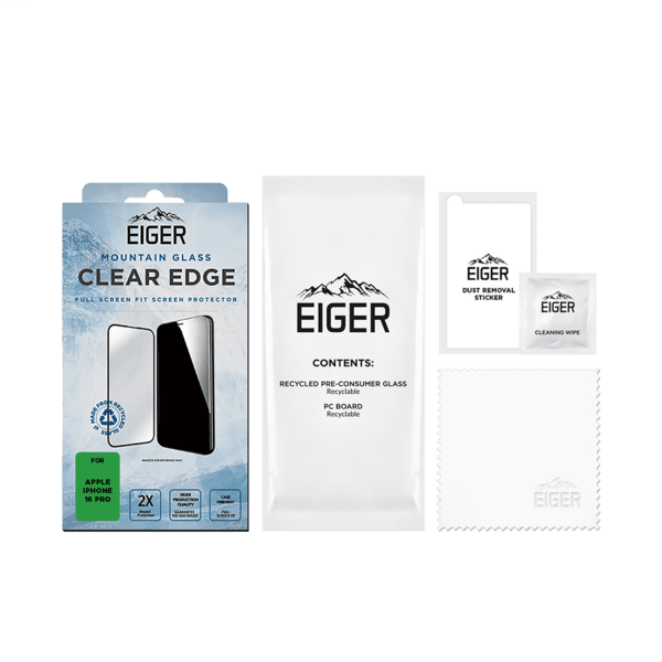 Eiger SP Mountain Glass Clear Edge iPhone 16 Pro