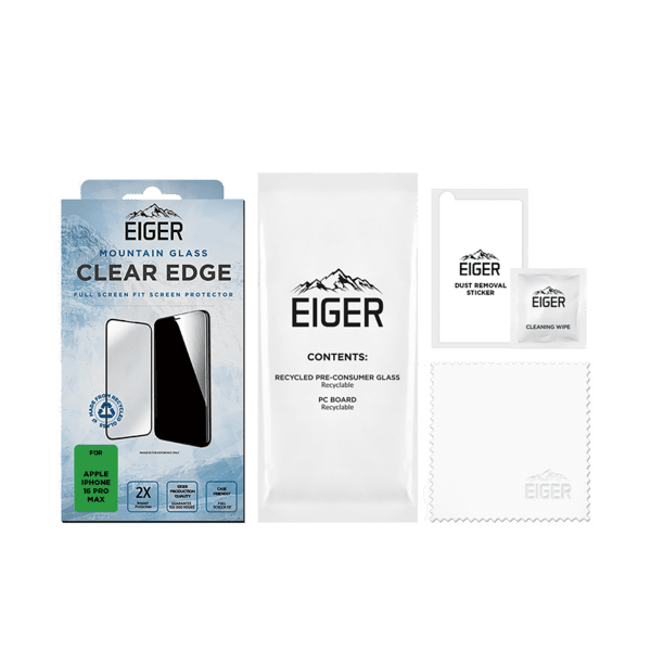 Eiger SP Mountain Glass Clear Edge iPhone 16 Pro Max