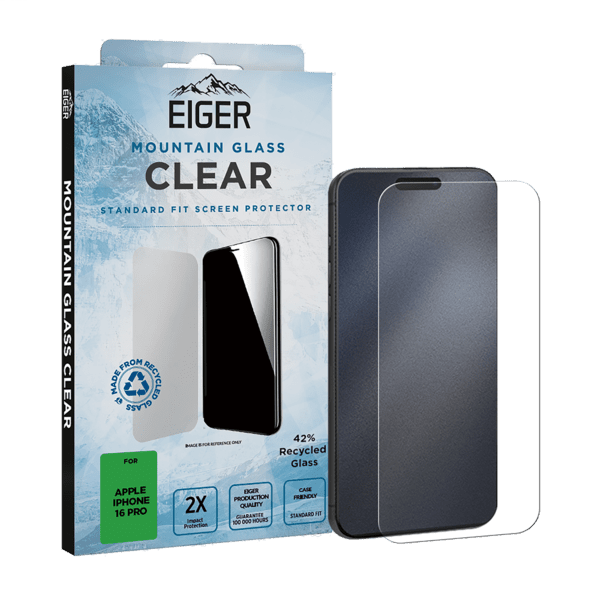 Eiger SP Mountain Glass Clear iPhone 16 Pro Eiger SP Mountain Glass Clear iPhone 16 Pro