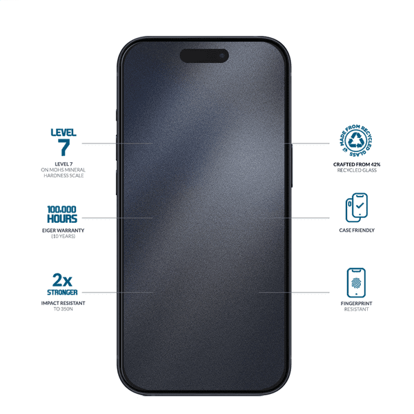 Eiger SP Mountain Glass Clear iPhone 16 Pro Eiger SP Mountain Glass Clear iPhone 16 Pro