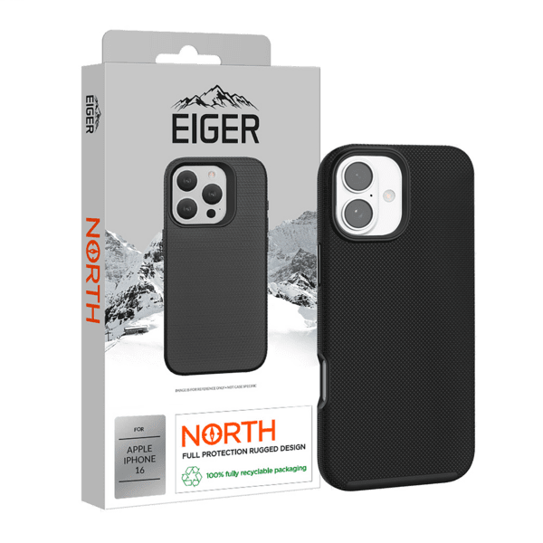 Eiger North Case iPhone 16 schwarz