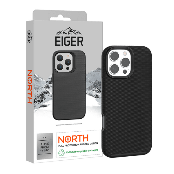 Eiger North Case iPhone 16 Pro schwarz